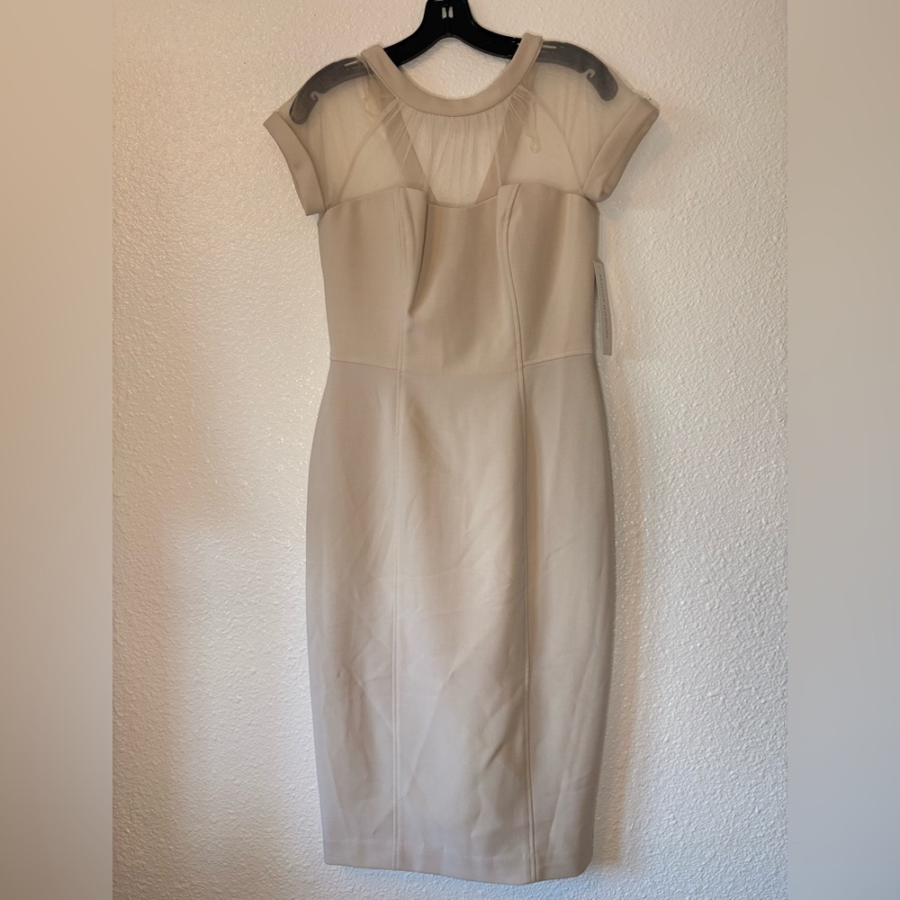 Maggy London Cream Midi Dress